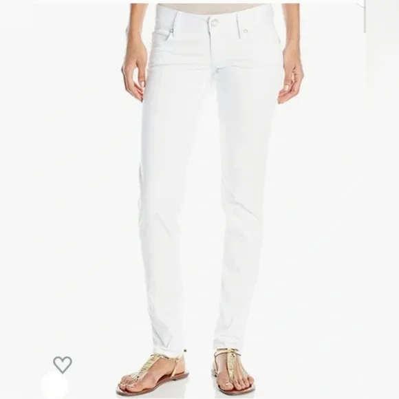 🔥 SOLD 🔥 Lilly Pulitzer White Worth Skinny Mini Jeans - Picture 1 of 8